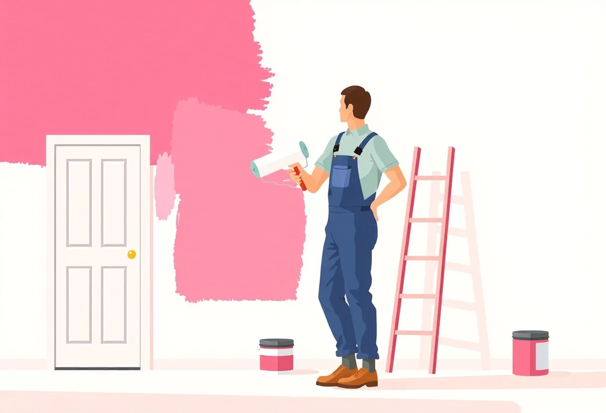 Peintre Craponne 69290 en intervention sur un chantier